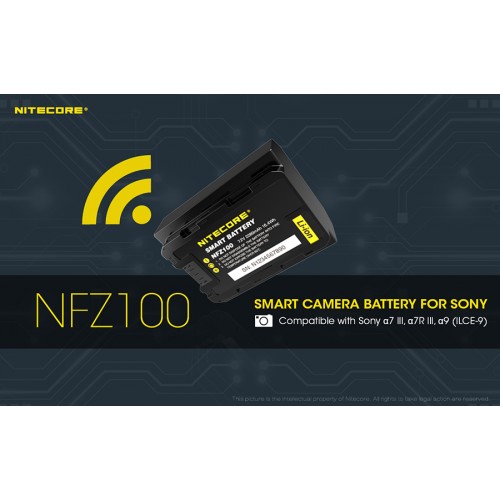 ΜΠΑΤΑΡΙΑ NITECORE NFZ100 , SMART CAMERA BATTERY FOR SONY