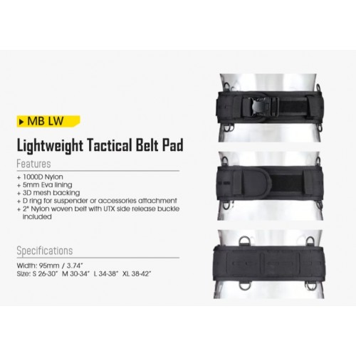 ΖΩΝΗ NITECORE Tactical belt pad, Lightweight, Black